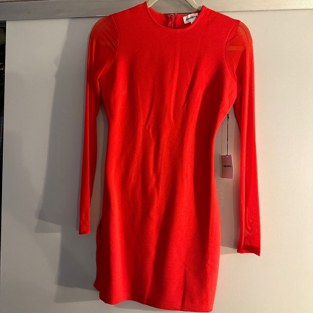 Red Superdown dress. Brand new
